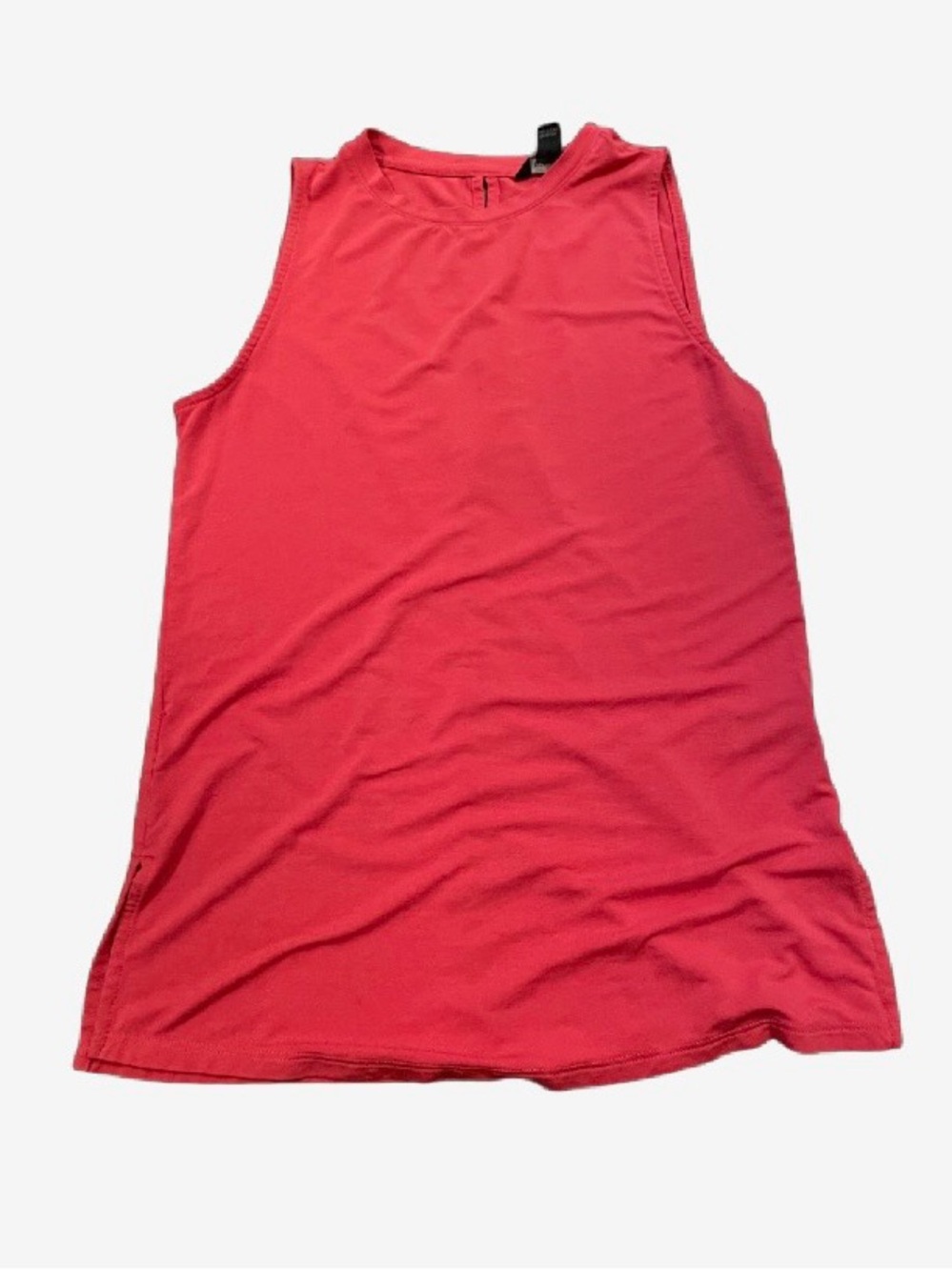 RW&CO. Sleeveless Crewneck Tank in Coral color
